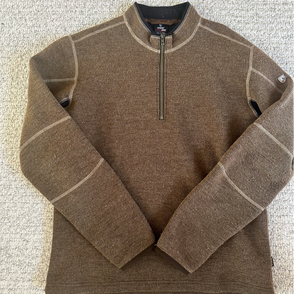 Kuhl Men's Brown Quarter Zip Sweater